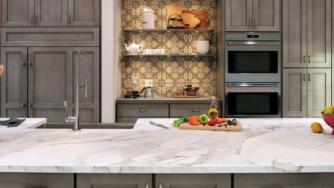 Quartzite kitchen worktop